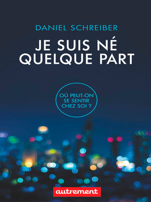 cover image of Je suis né quelque part